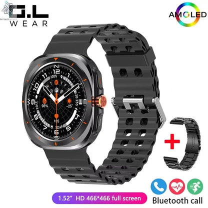 G.L Wear 2025 New Smartwatch for Men Heart Rate Monitoring Bluetooth Calling Fitness Tracking Pedometer Men's Smartwatch Ai-TechWorld 