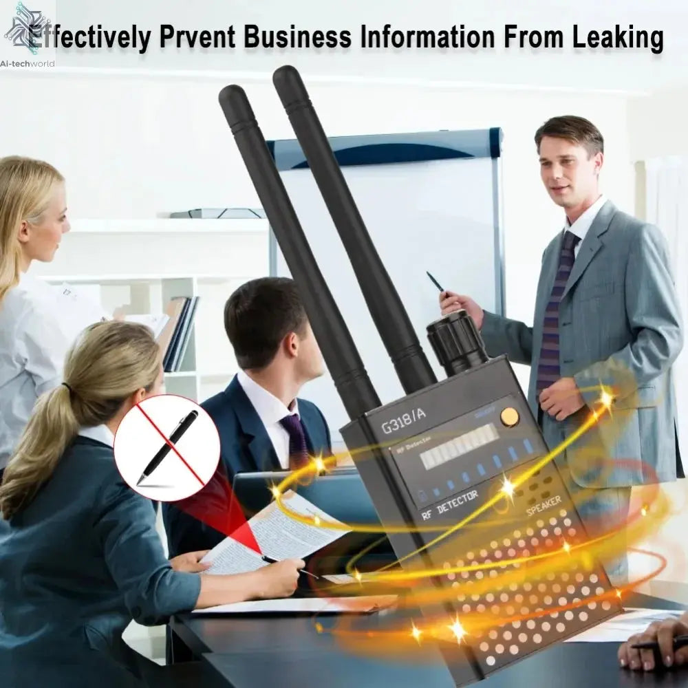G618W G618 G318 Super Sensitive Detector Audio Buging Hidden Spy Camera Detector GSM GPS Full Range RF Laser Bug Zapper Detector Ai-TechWorld 