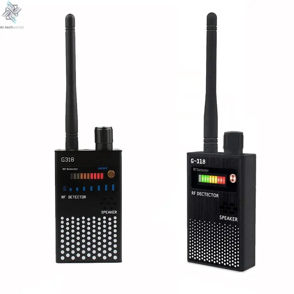 G618W G618 G318 Super Sensitive Detector Audio Buging Hidden Spy Camera Detector GSM GPS Full Range RF Laser Bug Zapper Detector Ai-TechWorld 