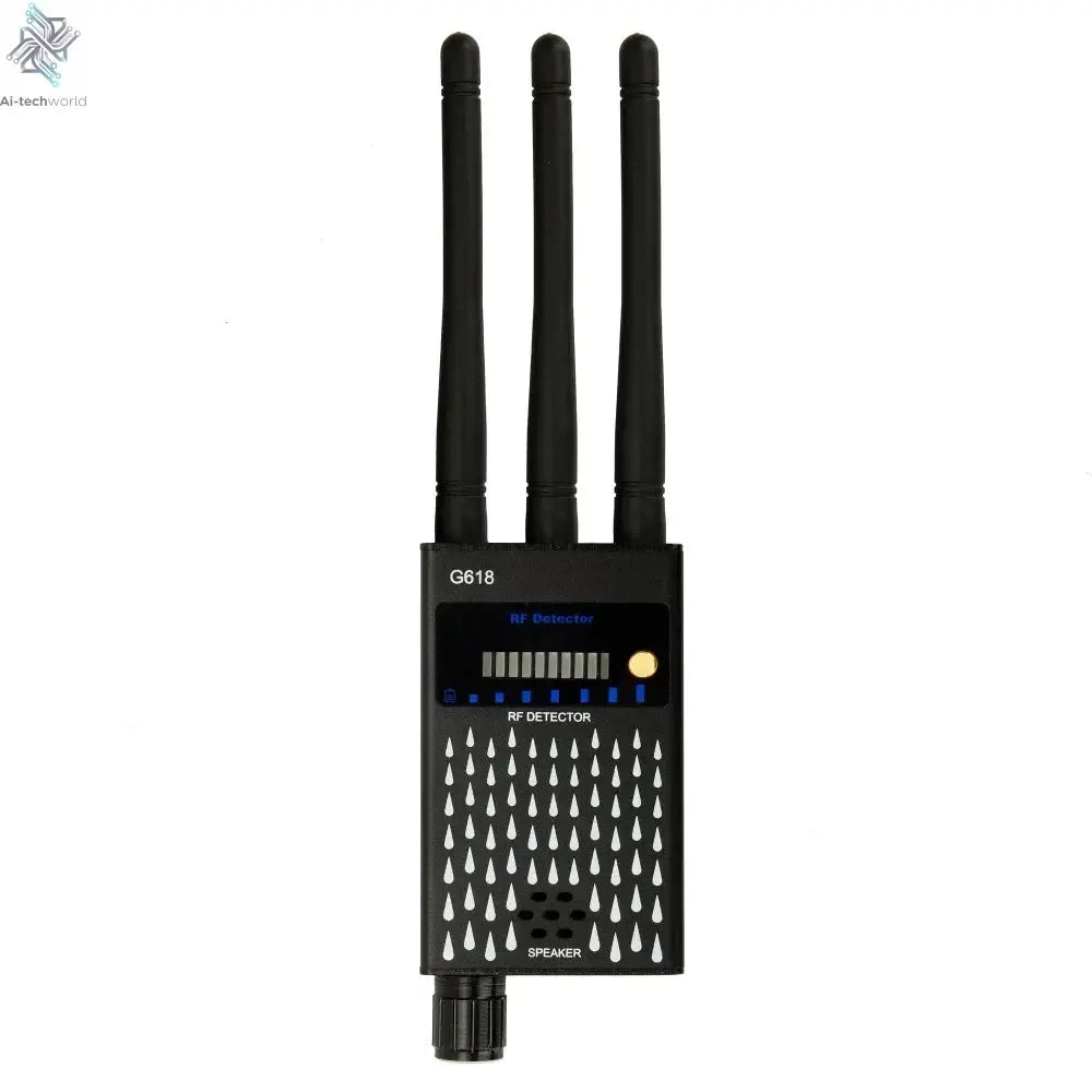 G618W G618 G318 Super Sensitive Detector Audio Buging Hidden Spy Camera Detector GSM GPS Full Range RF Laser Bug Zapper Detector Ai-TechWorld 