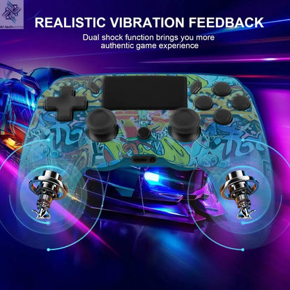 GAMINJA P47 Wireless Bluetooth Controller Gamepad With 6-axis Gyroscope PC Joystick touchpad Dual Vibration For PS4 PC Wins 7 8 Ai-TechWorld 