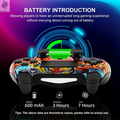 GAMINJA P47 Wireless Bluetooth Controller Gamepad With 6-axis Gyroscope PC Joystick touchpad Dual Vibration For PS4 PC Wins 7 8 Ai-TechWorld 
