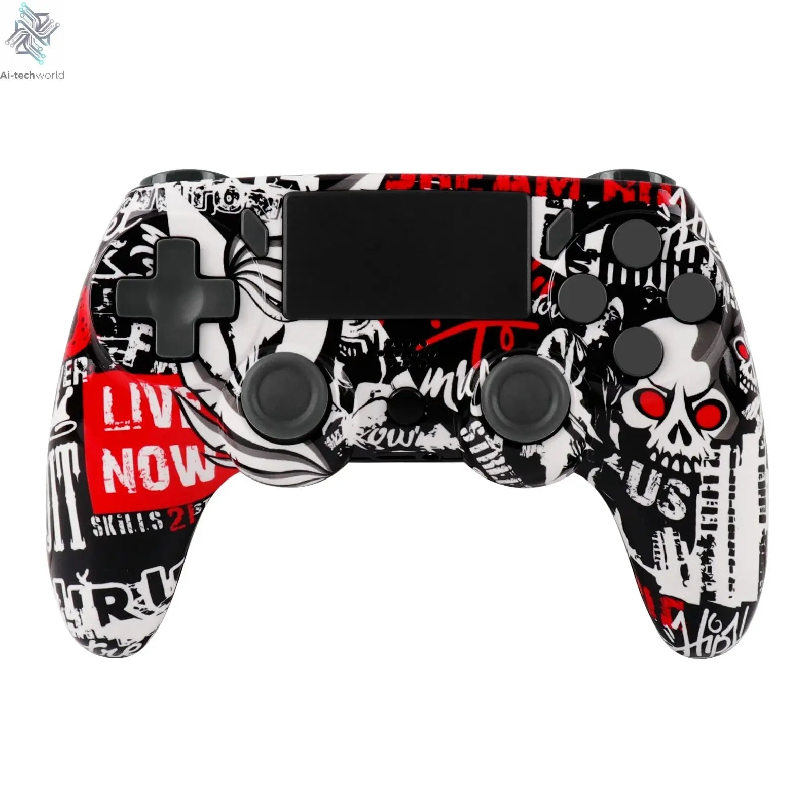GAMINJA P47 Wireless Bluetooth Controller Gamepad With 6-axis Gyroscope PC Joystick touchpad Dual Vibration For PS4 PC Wins 7 8 Ai-TechWorld 
