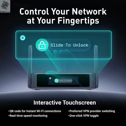 GL.iNet GL - BE3600( Slate 7) Wi - Fi 7 Router, Dual 2.5G Ports, Touch Screen, 3570Mbps Gaming Hotspot, VPN for Public & Hotel - Ai - TechWorld