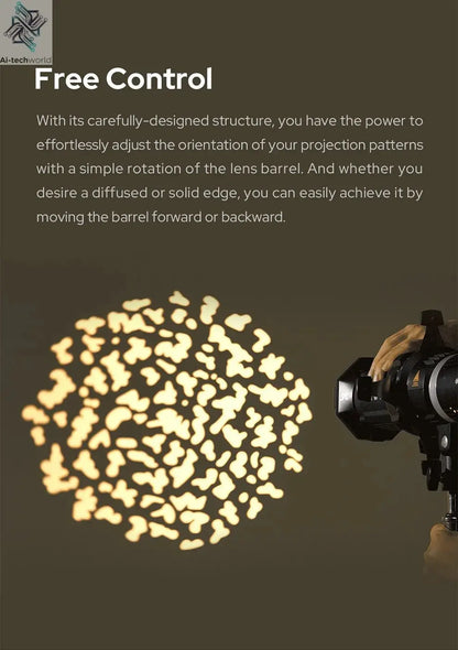 GODOX Projection Attachment MLP19K/MLP26K/MLP36K Spotlight Mount Set Lighting Modifiers Bowens For ML Series Lights Accessories Ai-TechWorld 