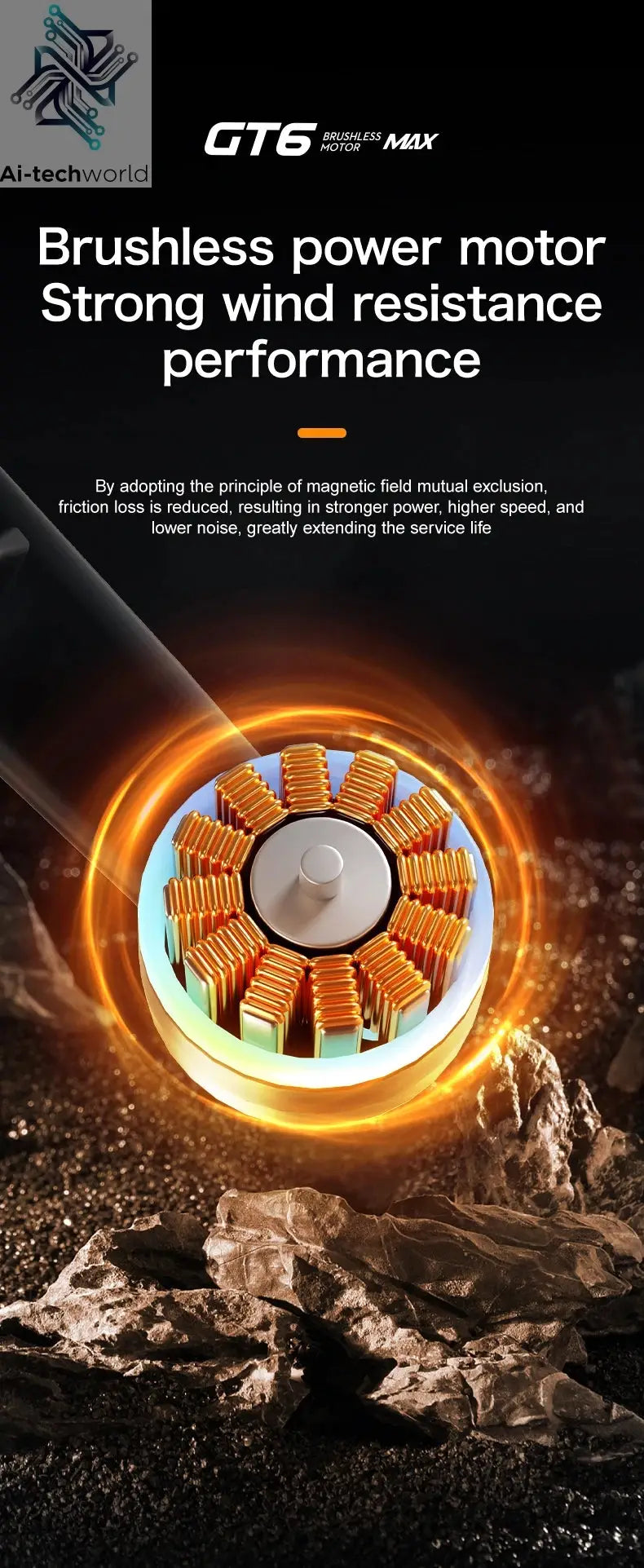 GT6 Professional Drone Long Range Flight Battery Quadcopter 4K HD Wifi Dron Aerial Photography Obstacle Avoidance Aircraft Ai-TechWorld 