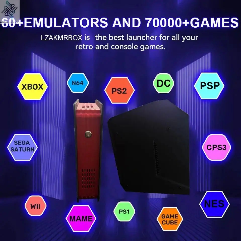 Game Box X4 Retro Video Game Console Support 70000+ Games 60 Emulators For PS2/PSP/MAME/DC/XBOX with Controllers - Ai - TechWorld