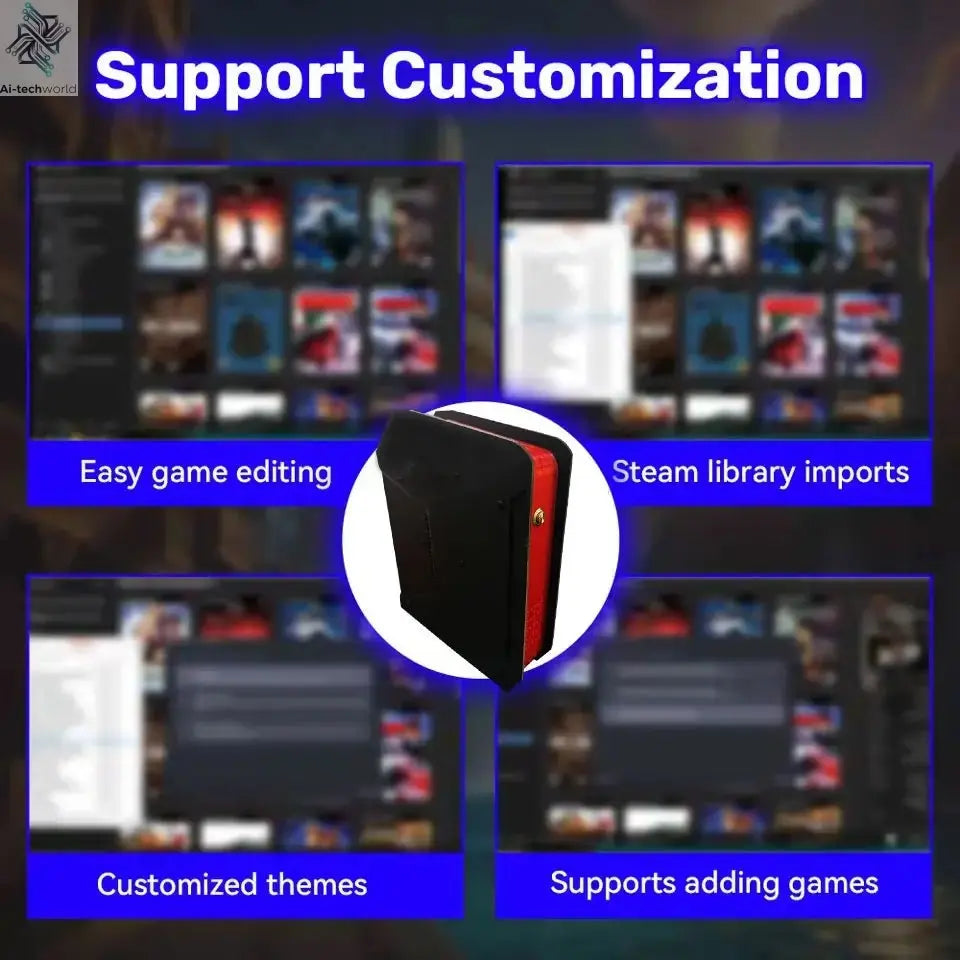 Game Box X4 Retro Video Game Console Support 70000+ Games 60 Emulators For PS2/PSP/MAME/DC/XBOX with Controllers - Ai - TechWorld
