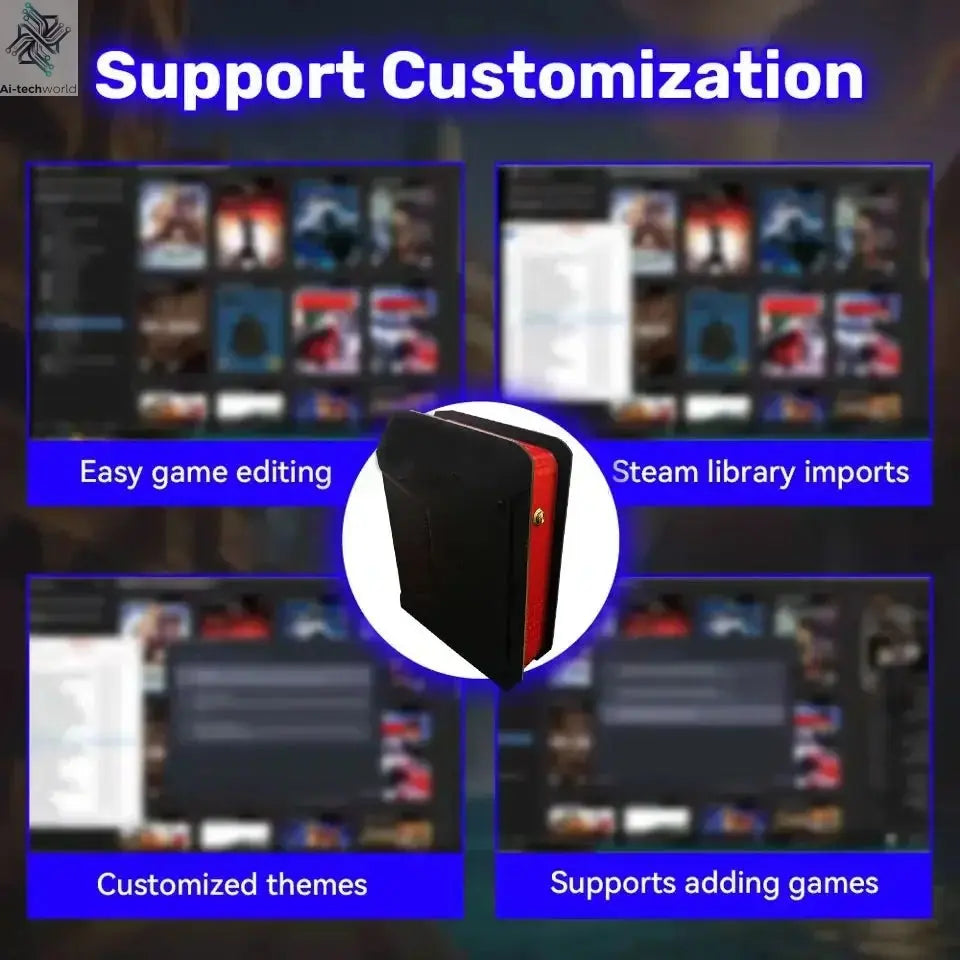 Game Box X4 Retro Video Game Console Support 70000+ Games 60 Emulators For PS2/PSP/MAME/DC/XBOX with Controllers - Ai - TechWorld