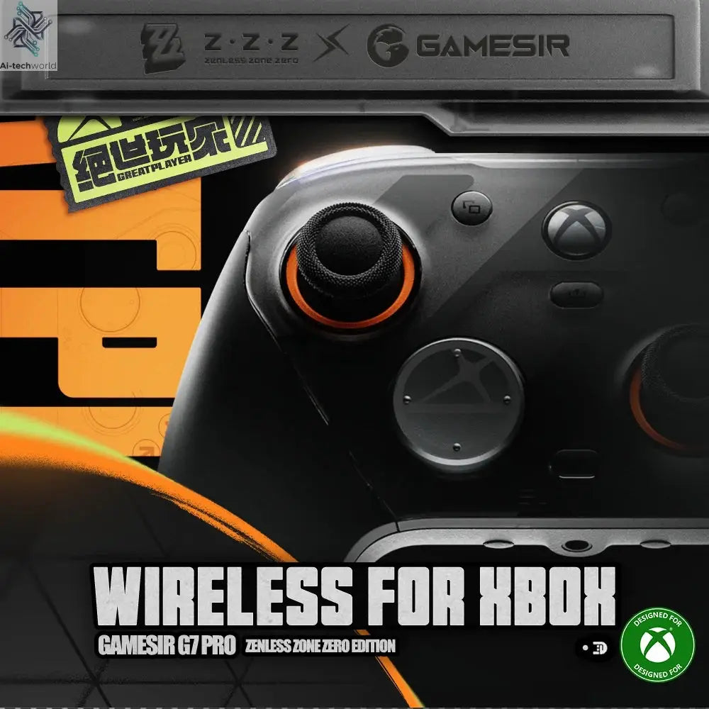 GameSir G7 Pro Zenless Zone Zero Wireless Controller for Xbox Series X|S, Xbox One, PC, Android Mag-Res™ TMR Bluetooth Gaming Ai-TechWorld 
