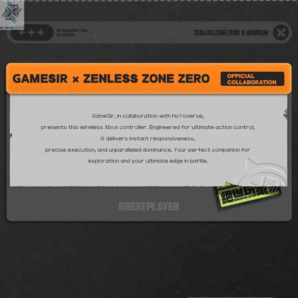 GameSir G7 Pro Zenless Zone Zero Wireless Controller for Xbox Series X|S, Xbox One, PC, Android Mag-Res™ TMR Bluetooth Gaming Ai-TechWorld 