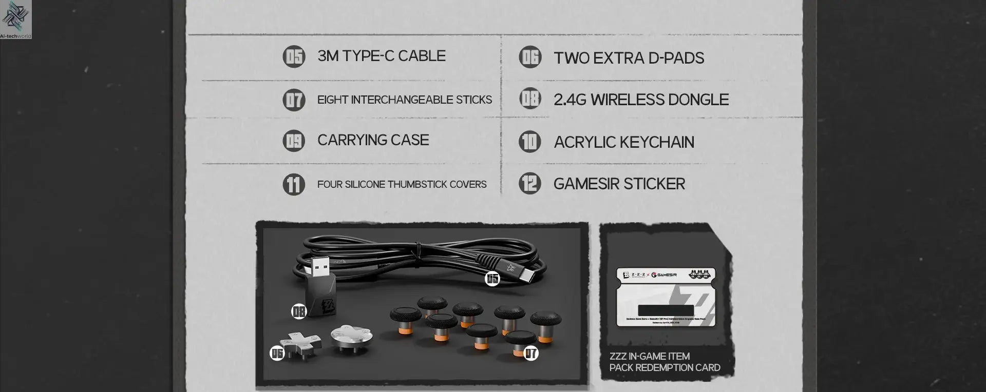 GameSir G7 Pro Zenless Zone Zero Wireless Controller for Xbox Series X|S, Xbox One, PC, Android Mag-Res™ TMR Bluetooth Gaming Ai-TechWorld 