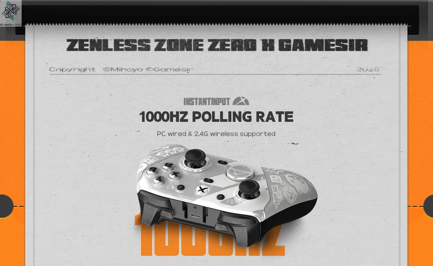 GameSir G7 Pro Zenless Zone Zero Wireless Controller for Xbox Series X|S, Xbox One, PC, Android Mag-Res™ TMR Bluetooth Gaming Ai-TechWorld 