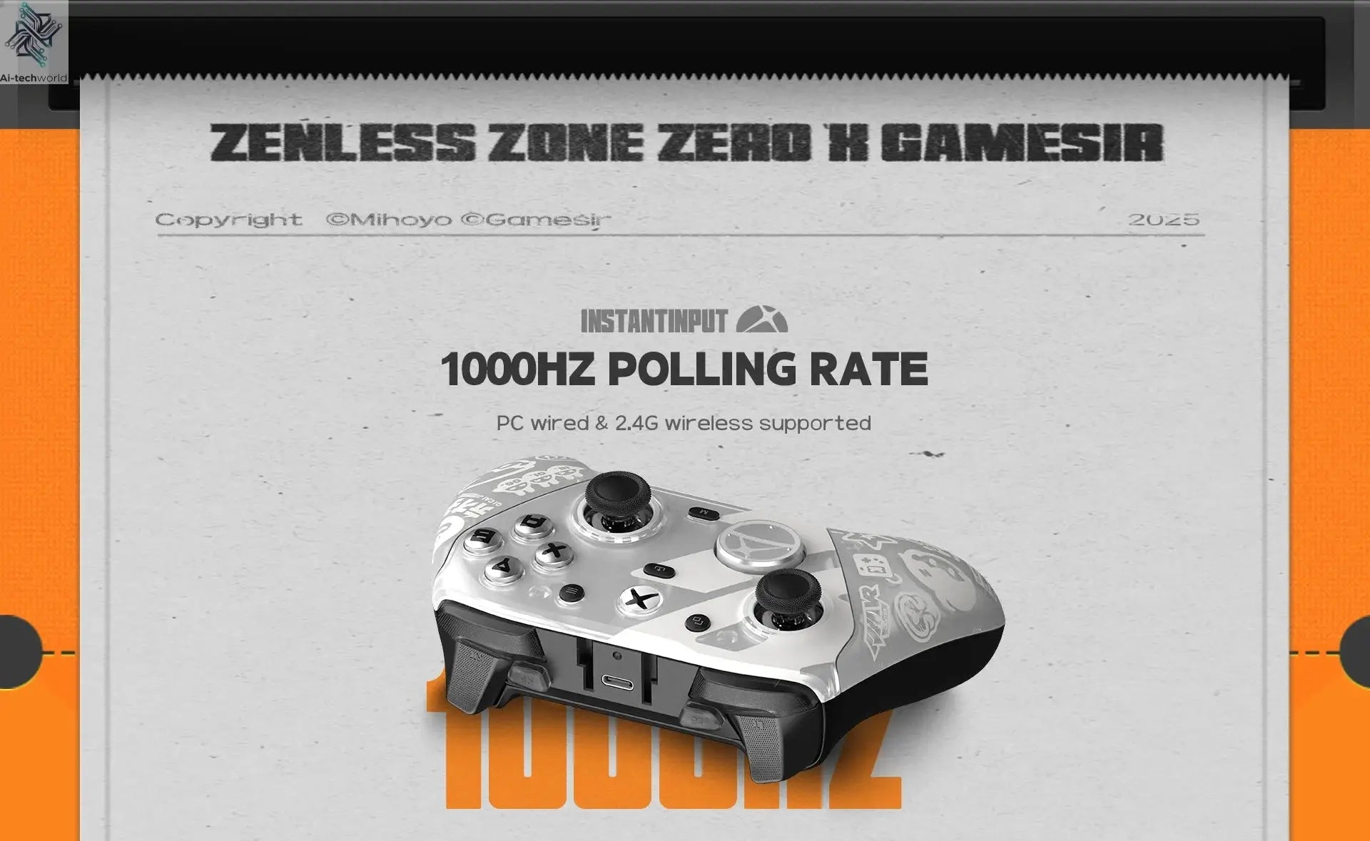 GameSir G7 Pro Zenless Zone Zero Wireless Controller for Xbox Series X|S, Xbox One, PC, Android Mag-Res™ TMR Bluetooth Gaming Ai-TechWorld 