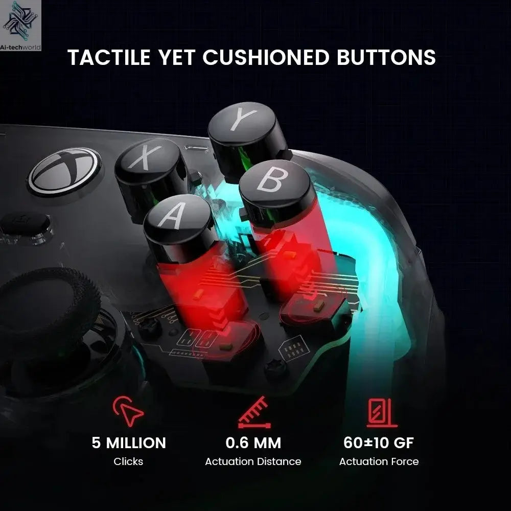 GameSir Kaleid Wired Hall Effect Xbox Gaming Controller for Xbox Series S/X One PC Steam Ergonomic Design Enhanced Gaming Ai-TechWorld 