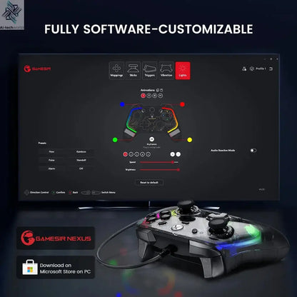 GameSir Kaleid Wired Hall Effect Xbox Gaming Controller for Xbox Series S/X One PC Steam Ergonomic Design Enhanced Gaming Ai-TechWorld 