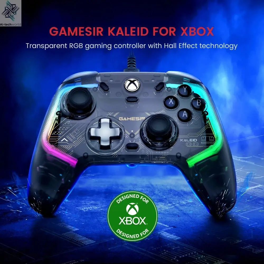 GameSir Kaleid Xbox Controller Wired Gamepad for Xbox Series X, Xbox Series S, Xbox One game console, with Hall Effect Joystick - Ai - TechWorld