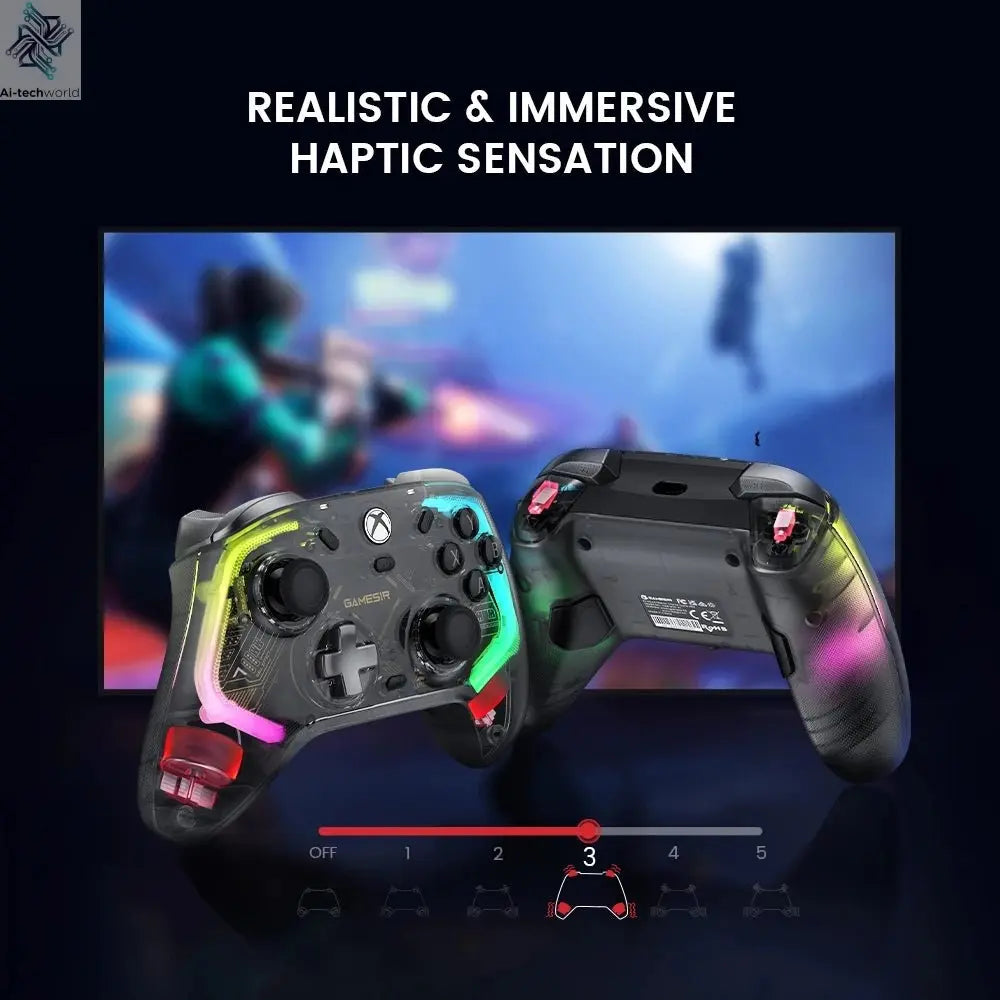 GameSir Kaleid Xbox Controller Wired Gamepad for Xbox Series X, Xbox Series S, Xbox One game console, with Hall Effect Joystick - Ai - TechWorld