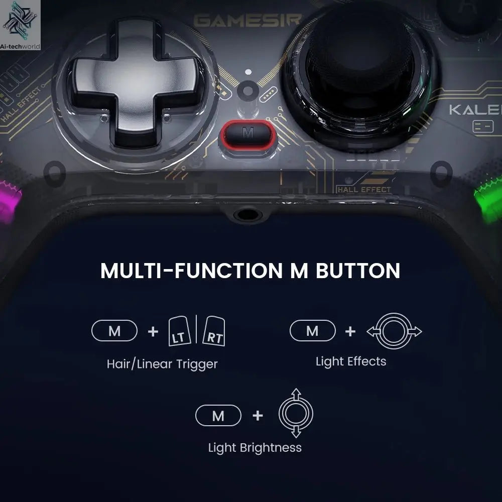 GameSir Kaleid Xbox Controller Wired Gamepad for Xbox Series X, Xbox Series S, Xbox One game console, with Hall Effect Joystick - Ai - TechWorld
