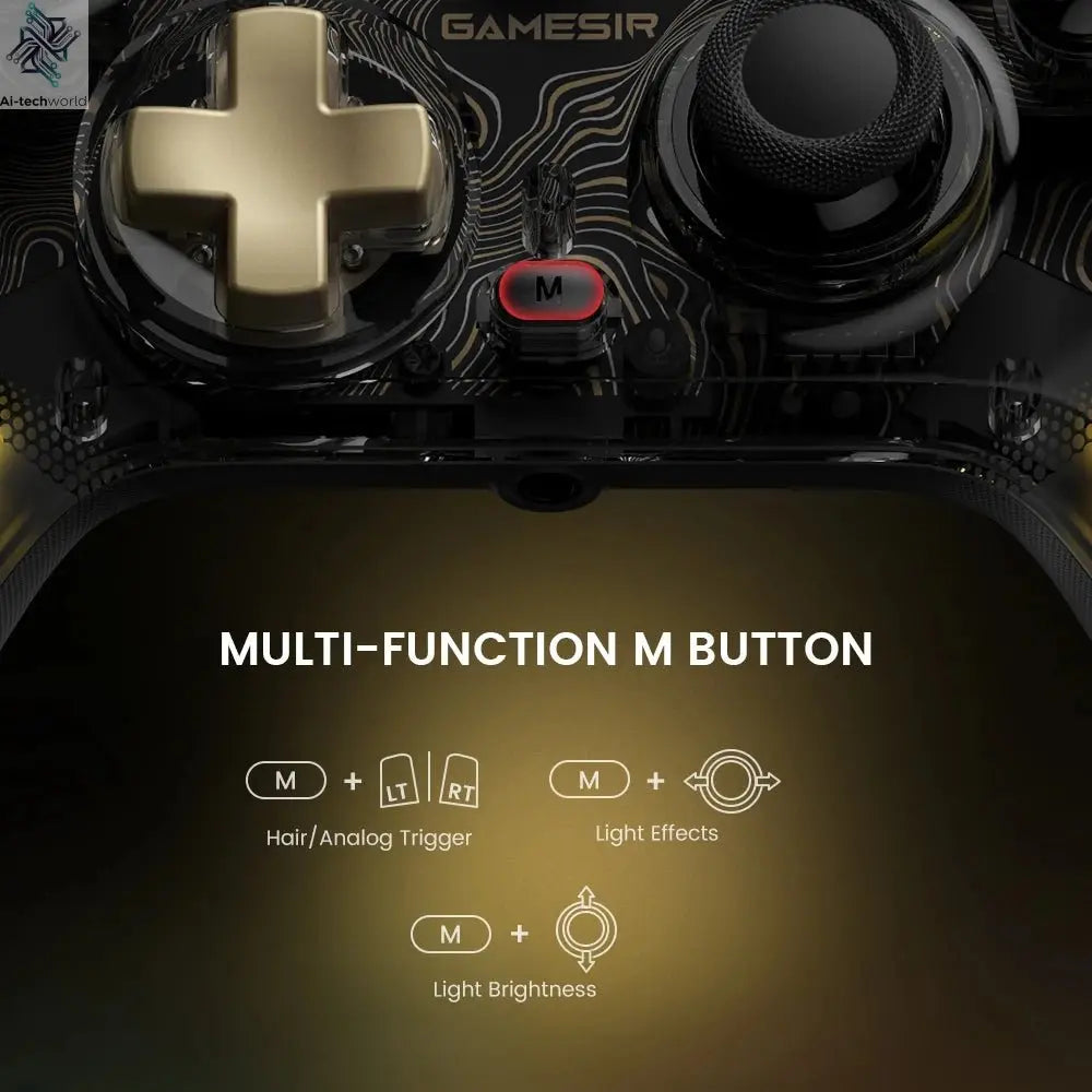 GameSir Kaleid Xbox Controller Wired Gamepad for Xbox Series X, Xbox Series S, Xbox One game console, with Hall Effect Joystick - Ai - TechWorld