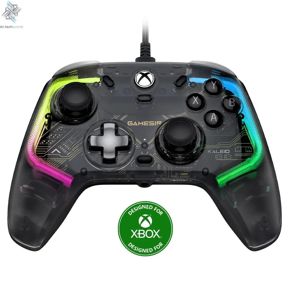GameSir Kaleid Xbox Controller Wired Gamepad for Xbox Series X, Xbox Series S, Xbox One game console, with Hall Effect Joystick - Ai - TechWorld