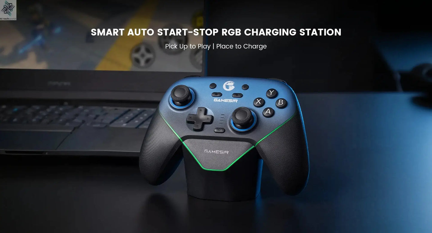 GameSir Super Nova Wireless Switch Controller with Charging Station Hall Effect Joystick for PC Nintendo Switch Android iOS Ai-TechWorld 