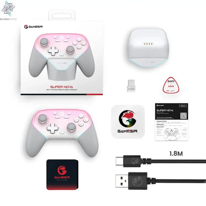 GameSir Super Nova Wireless Switch Controller with Charging Station Hall Effect Joystick for PC Nintendo Switch Android iOS Ai-TechWorld 