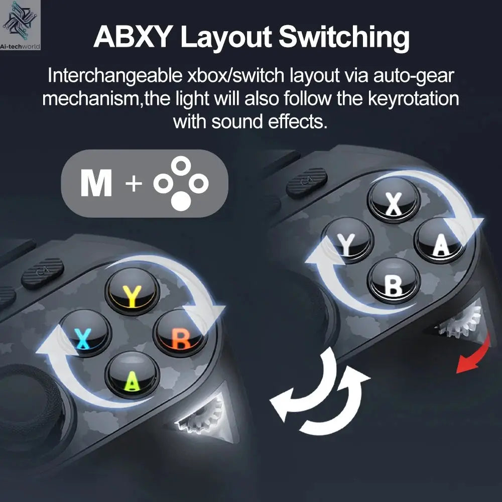 GameSir Tarantula Pro Gamepads PC for Nintendo Switch 2 Switch Android iOS TMR Hall sticks NFC 6 axis Gyro 9 Programmable Button Ai-TechWorld 