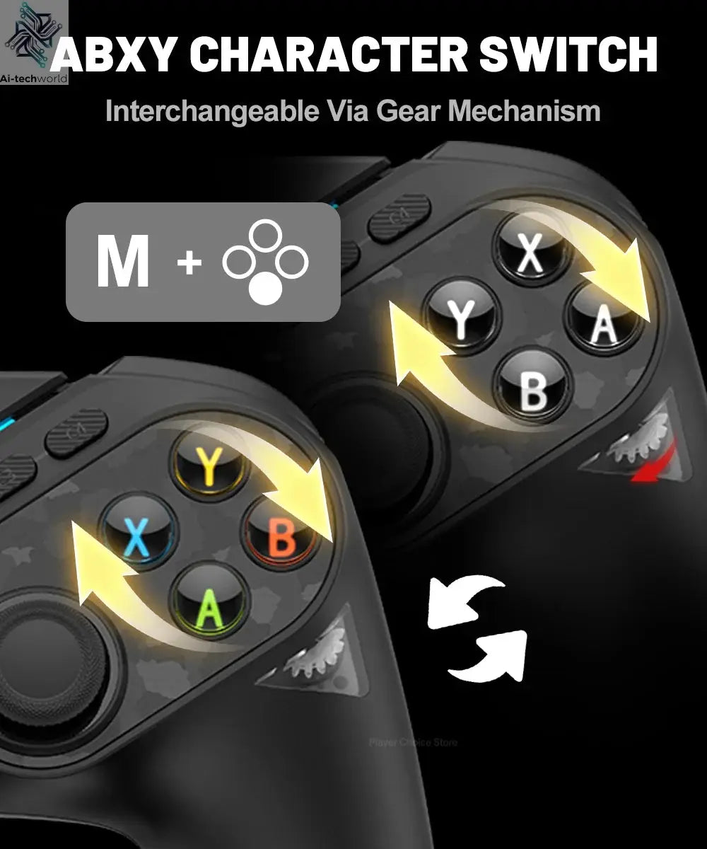 GameSir Tarantula Pro Gamepads PC for Nintendo Switch 2 Switch Android iOS TMR Hall sticks NFC 6 axis Gyro 9 Programmable Button Ai-TechWorld 