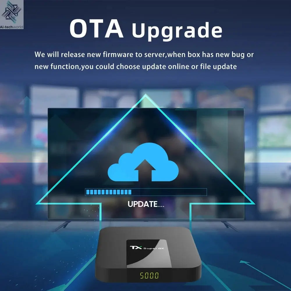 [Genuine]Hot selling Super Smart TV Box TX Super 8K Android 11 TV box Global Market Media Player Shows 2GB 16GB Wifi Set Top Box Ai-TechWorld 