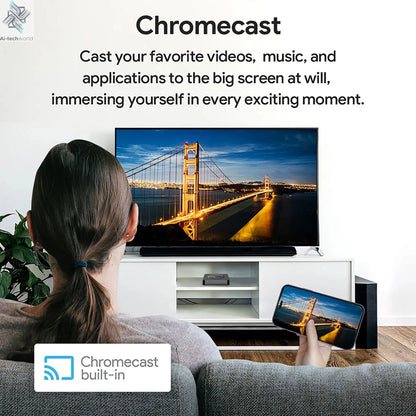 Global Version Mortal Smart Streaming Media TV Box Android13 AllwinnerH313  Bluetooth Google Assistant 2.4G&5G Wifi 4KHD Q1 Ai-TechWorld 