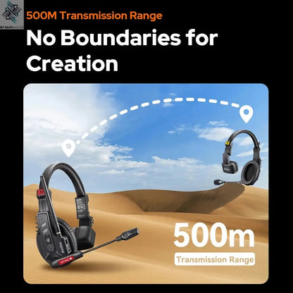 Godox SKYTALK AIR 2.4G Full Duplex Wireless Intercom System 500m Transmission Range Real Time Monitoring for Film Crews Ai-TechWorld 