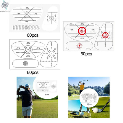 Golf Club Sticker Carbonless Tape Labels Golf Swing Analyzer Training Aid for Improving Accuracy and Consistency - Ai-TechWorld