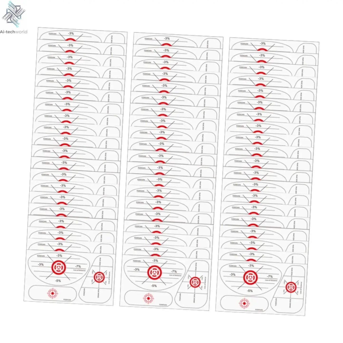 Golf Club Sticker Carbonless Tape Labels Golf Swing Analyzer Training Aid for Improving Accuracy and Consistency - Ai-TechWorld