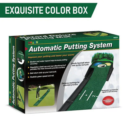 Golf Putting Practice Device Golf Training Equipment Indoor and Outdoor Putting Practice Mat Velvet Blanket Set Trainer as Gifts - Ai-TechWorld