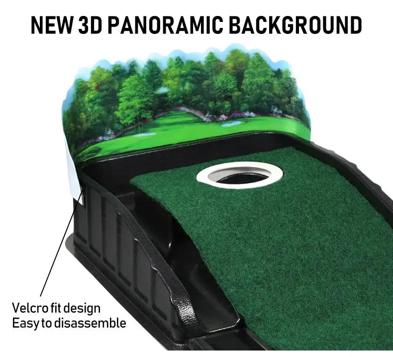 Golf Putting Practice Device Golf Training Equipment Indoor and Outdoor Putting Practice Mat Velvet Blanket Set Trainer as Gifts - Ai-TechWorld