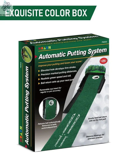 Golf Putting Practice Device Golf Training Equipment Indoor and Outdoor Putting Practice Mat Velvet Blanket Set Trainer as Gifts - Ai-TechWorld