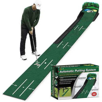 Golf Putting Practice Device Golf Training Equipment Indoor and Outdoor Putting Practice Mat Velvet Blanket Set Trainer as Gifts - Ai-TechWorld