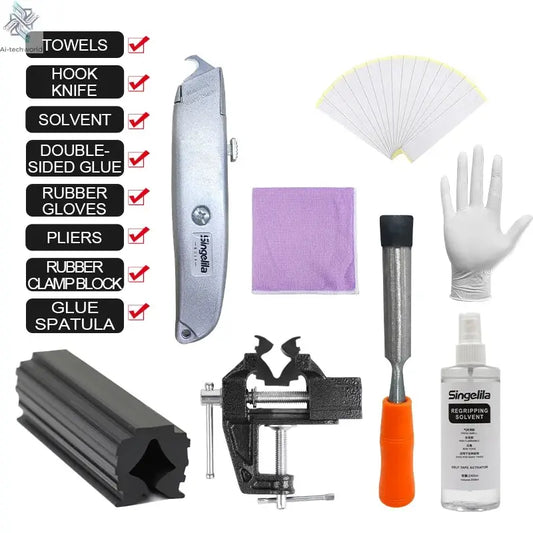 Golf Tools Golf Accessories Replace Club Grip Indoor Outdoor Fast Lightweight Simple Tools Essential Training Supplies Gift Set - Ai-TechWorld