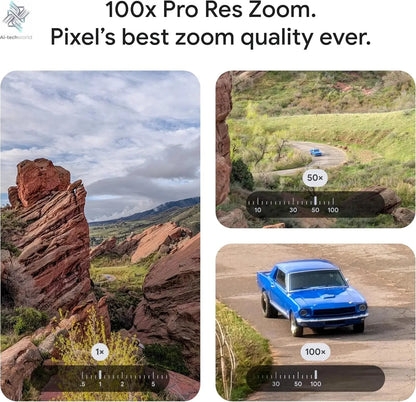 Google Pixel 10 Pro XL - 1Nano SIM+1eSIM, Tensor G5, Fast-Charging 24+ Hour Battery 5200 mah, and 6.8" Super Actua Display Ai-TechWorld 