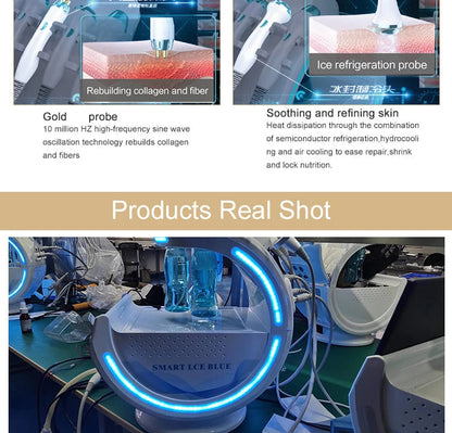 2025 Newest Profession 7 In 1 Smart Facial Cleansing Skin Analyze Deep Pore Vacuum Lift Anti-aging Beauty Machine Ice Blue Ai-TechWorld 