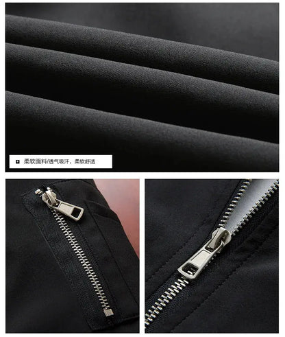 Men Bomber Jacket Thin Slim Long Sleeve baseball Jackets Mens Windbreaker Zipper Windbreaker Jacket Male Outwear Brand Clothing Ai-TechWorld 