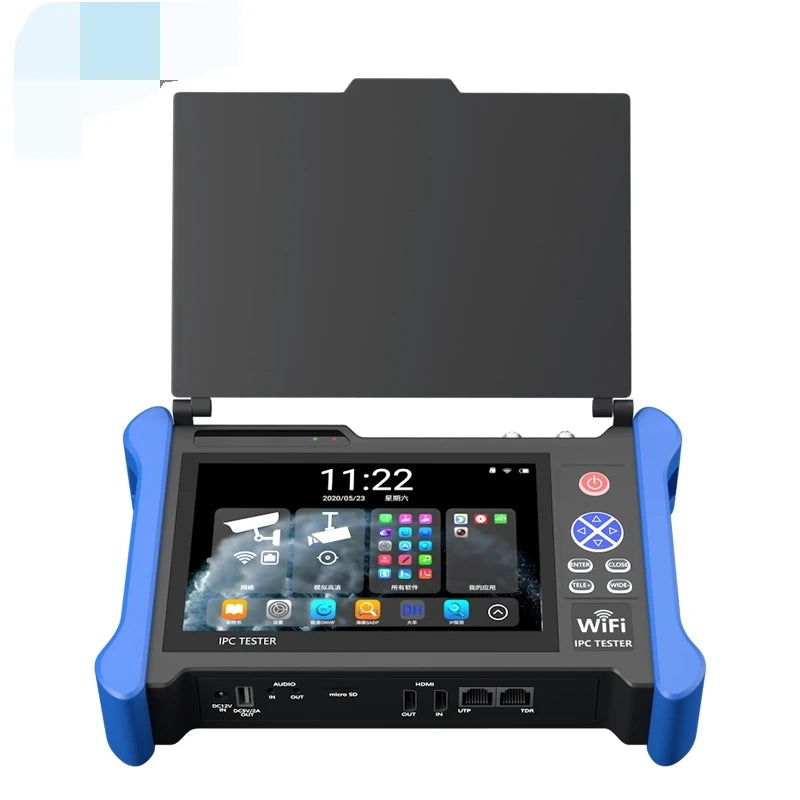 7 Inch 12MP IP HD CCTV Tester Monitor CVBS AHD CVI TVI SDI 8MP Camera Tester OTDR Optical fiber VFL TDR POE 48V Ai-TechWorld   ai-techworld