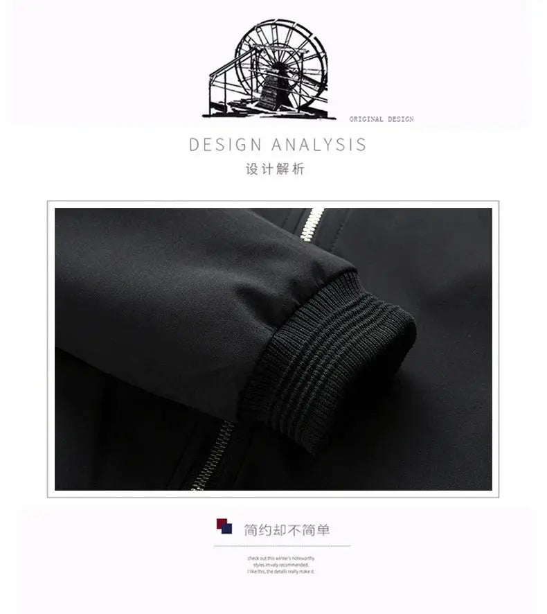 Men Bomber Jacket Thin Slim Long Sleeve baseball Jackets Mens Windbreaker Zipper Windbreaker Jacket Male Outwear Brand Clothing Ai-TechWorld 