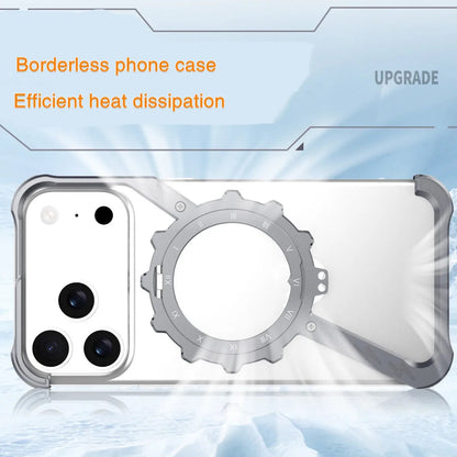 New Product Aluminum Frameless Phone Case 360 Magnetic Rotation Stand Shockproof Bumper Electroplate for iphone 17 Pro Max Men Ai-TechWorld 