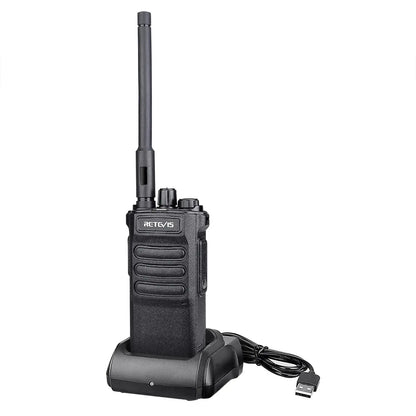 Retevis RT86 10W Walkie Talkie Professional Two Way Radio Long Range Walkie Talkie UHF Communication radio for Outdoor Business Ai-TechWorld 