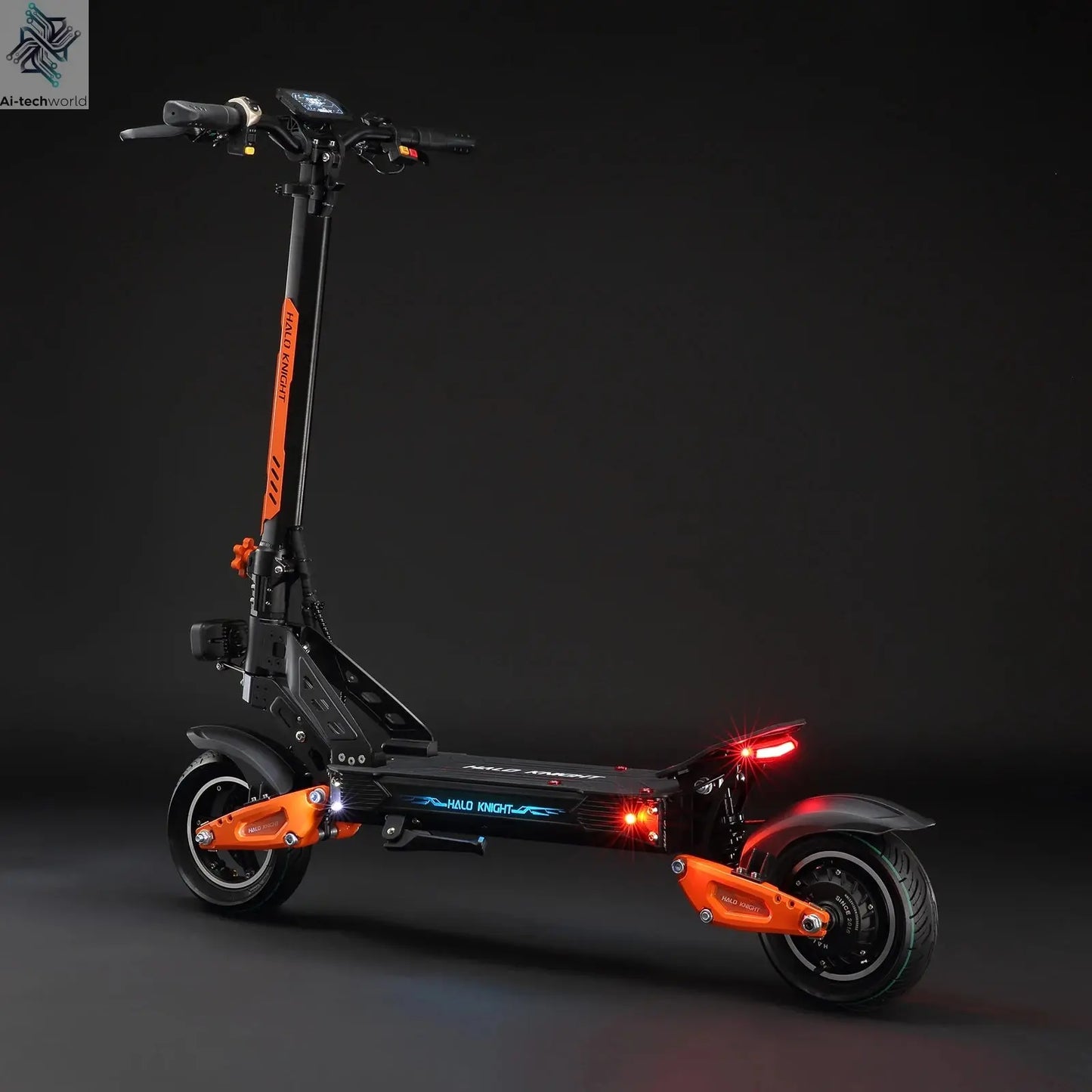 HALO KNIGHT T102 Electric Scooter Foldable 1200W 50KM/H Electric Scooters Cheap 52V 21AH E Scooter 10Inch Escooter for Adults Ai-TechWorld 