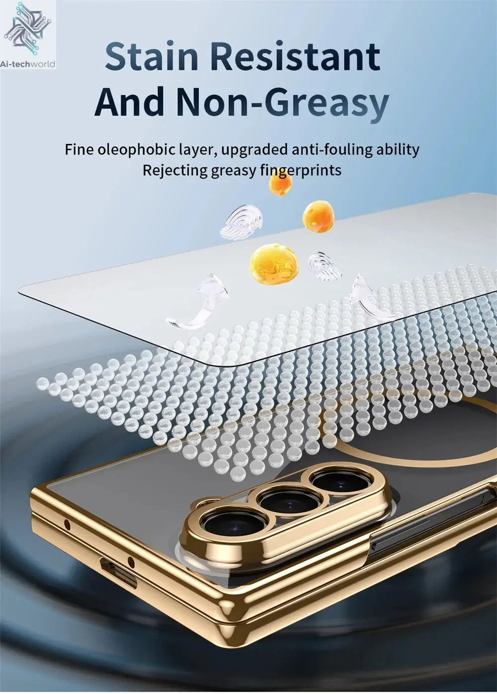 HD Clear Tempered Film Screen Protection Magnetic Phone Case For Samsung Z Fold 7 6 5 zfold 4 3 For Magsafe Wireless Charge Caps Ai-TechWorld 