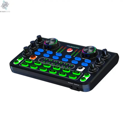 HD X60 Sound Card English Version Professional Sound Cards Audio Mixer For Karaoke Broadcast KTV Singing Live Sound Mixer Ai-TechWorld 