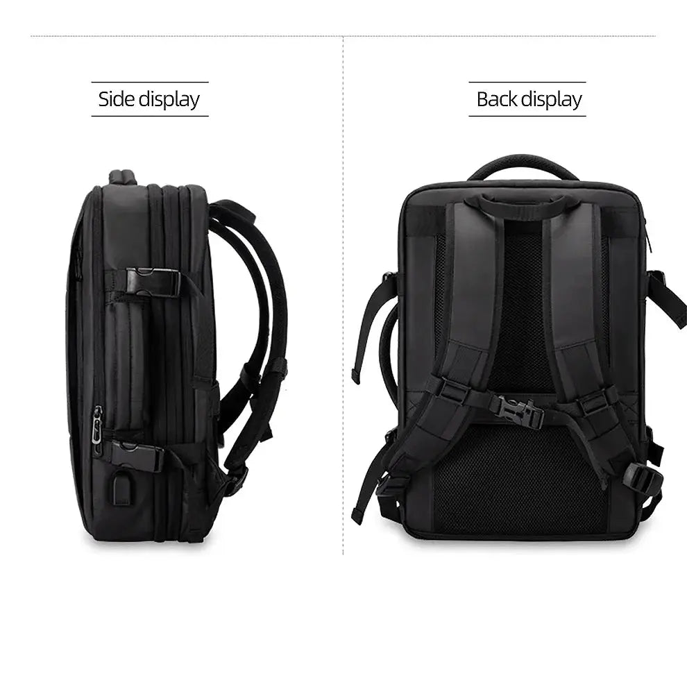 HK Business Backpack for Men Waterproof Anti-Theft 15.6” Laptop Backpack Casual Large Capacity Expandable Travel Bag Short Trip Ai-TechWorld
